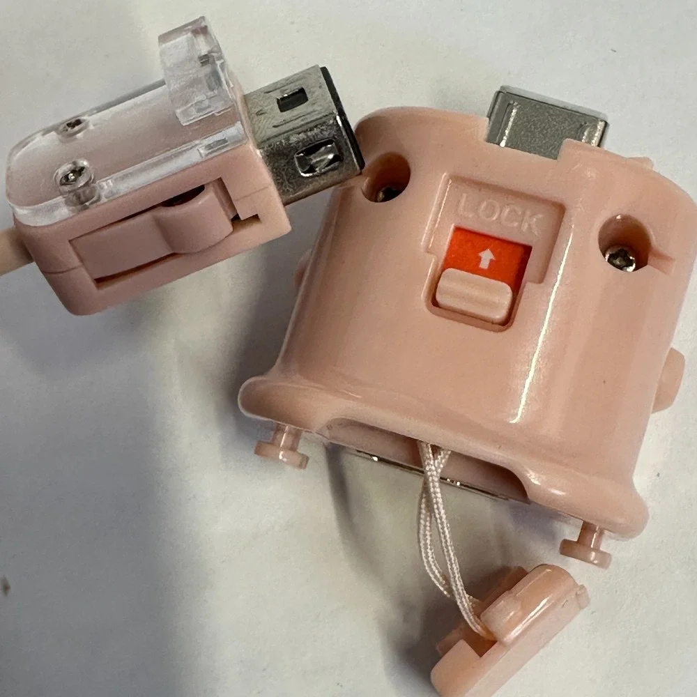 Polaroid Wii Wireless Remote Controller Pink Motion Plus USB Receiver Accessory